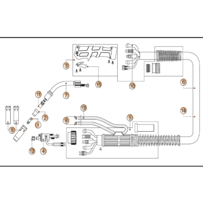 MIGSTAR Pro 511, onderdelen